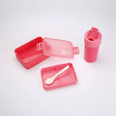 Viassin Yaxuan Xincai Double-Layer Compartment Lunch Box with Water Cup Suit