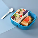 Sealed Three-Compartment Lunch Box – Square Student Lunch Box