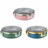 Smile Life Circular Lunch Box – Leak-Proof, Eco-Friendly