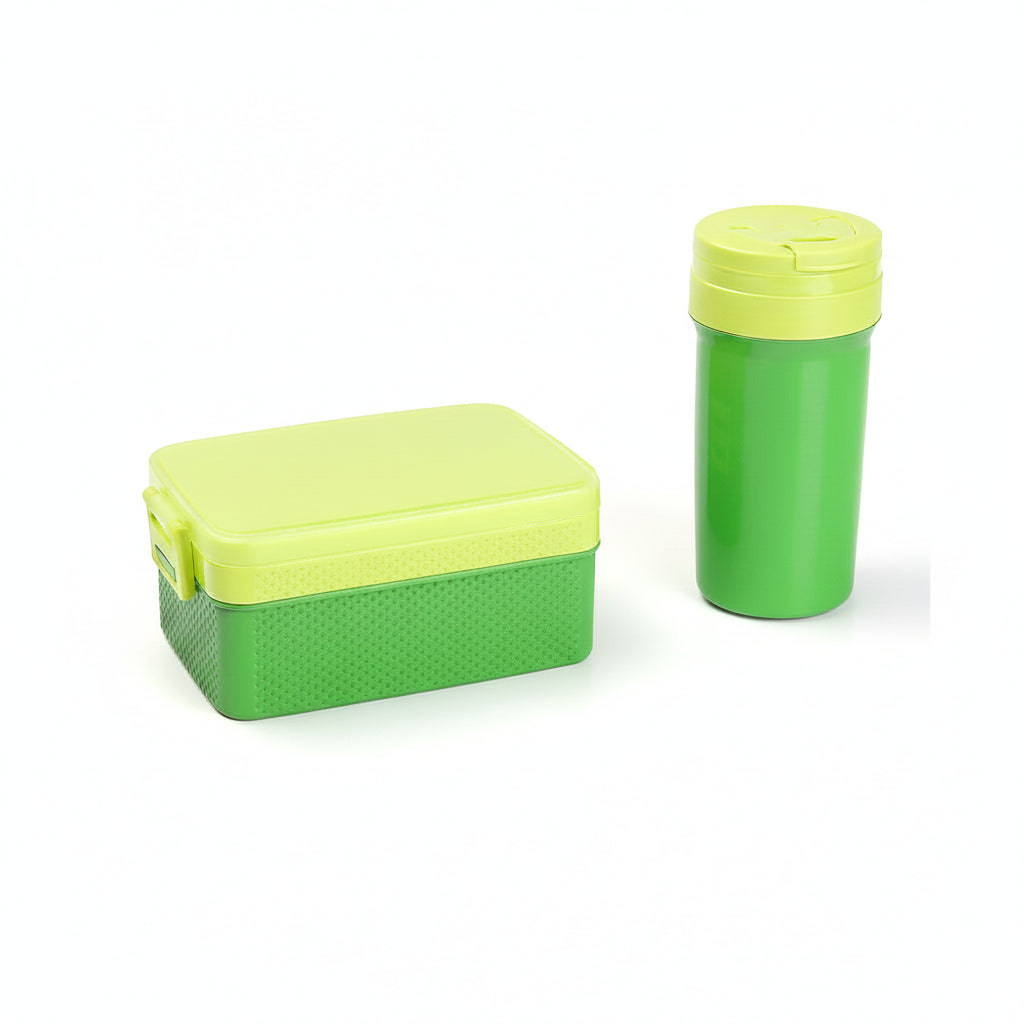 Viassin Yaxuan Xincai Double-Layer Compartment Lunch Box with Water Cup Suit