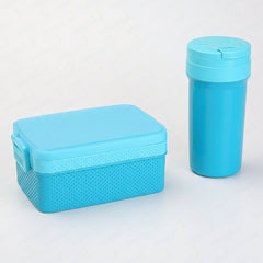 Viassin Yaxuan Xincai Double-Layer Compartment Lunch Box with Water Cup Suit