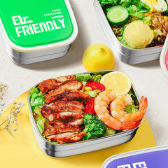 Tedemei Rectangle Stainless Steel Food Container - Premium Leak-Proof Storage