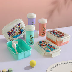 Student Cartoon Compartment Lunch Box